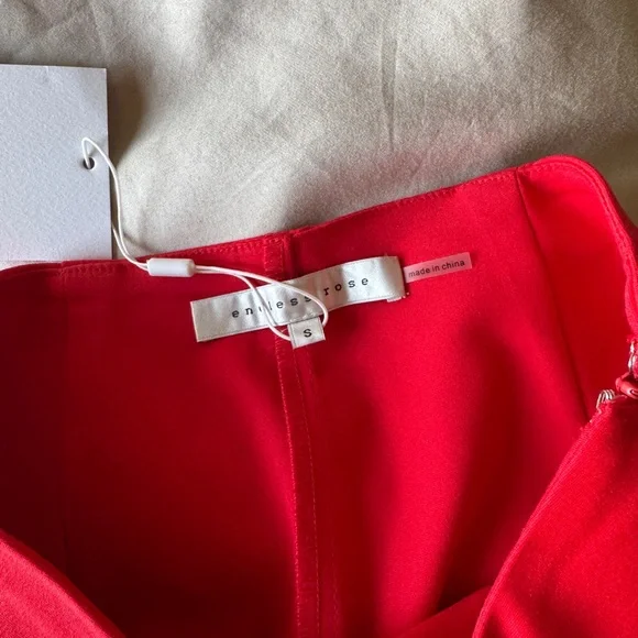 Red Mini Skort - Picture 3 of 3